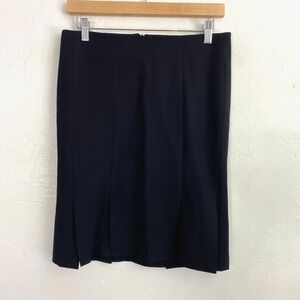 Flavio Castellani Pencil Skirt Women Size 40 Waist Size 29 Black Wool